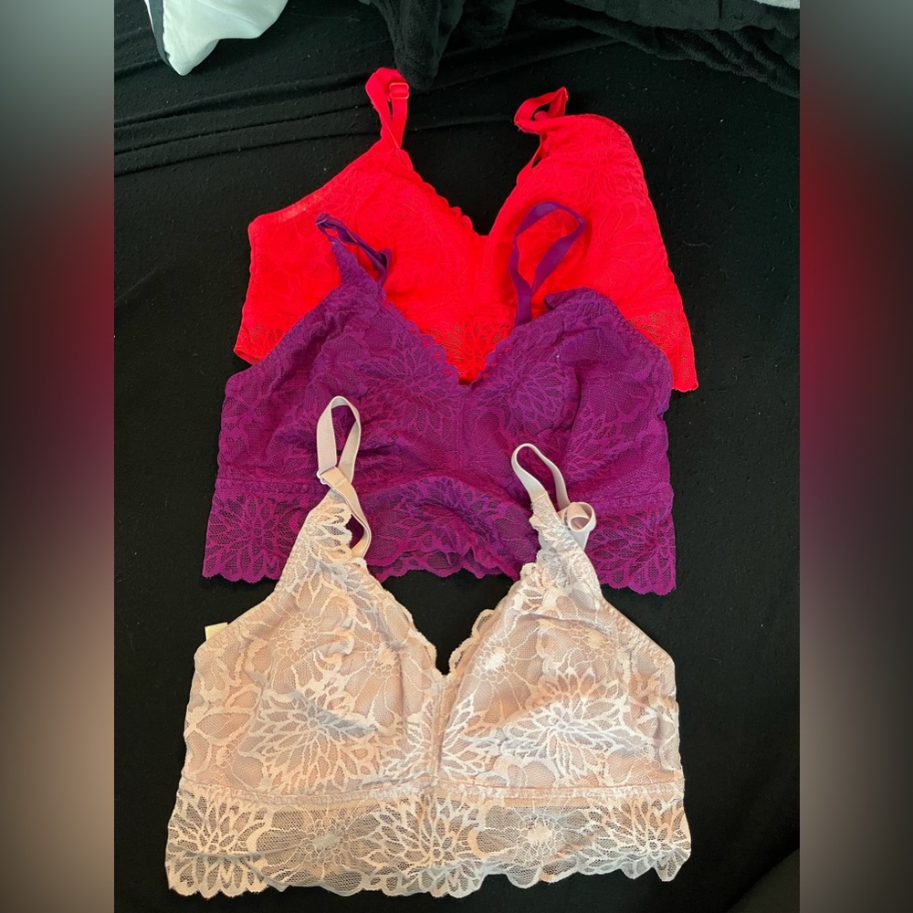 NWOT 3 Victoria Secret Pink Bralettes